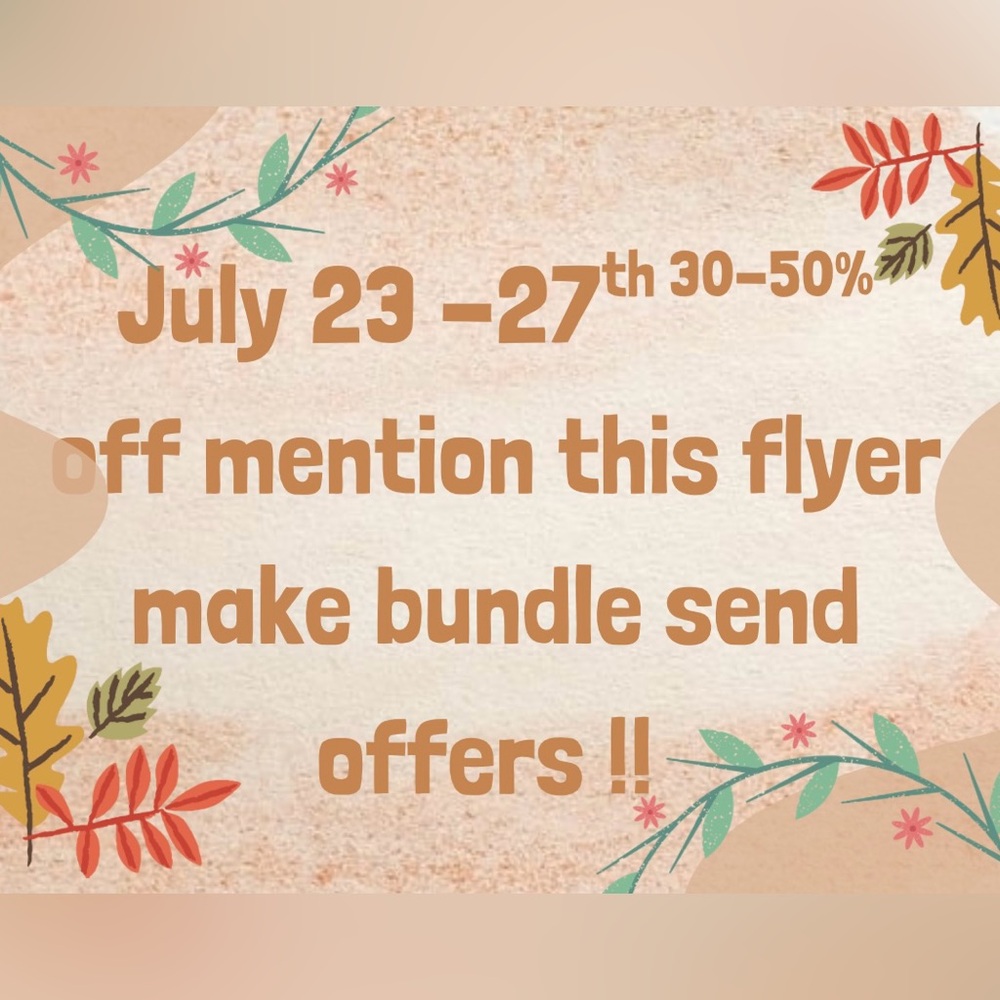 Closet clean out 30-50% off !! Send offers make bundles!! Don’t hesitate!!